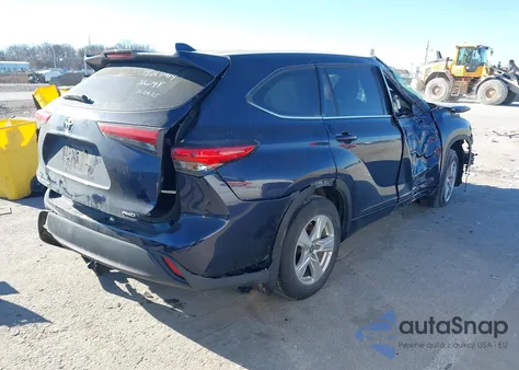 2021 Toyota Highlander L z USA, uszkodzony, nr VIN 5TDCZRBH2MS530757
